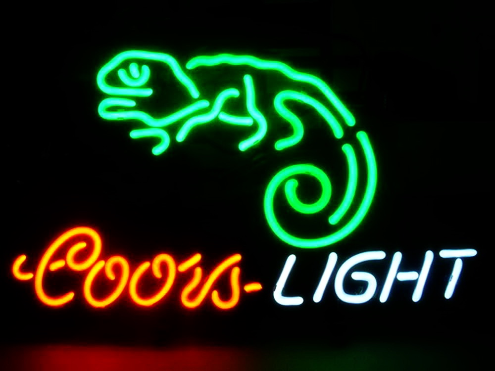 Coors Light Lizard Neon Sign